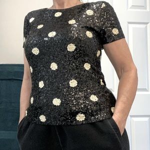 J Crew sequin top